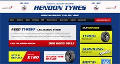 Desktop Screenshot of hendontyres.co.uk